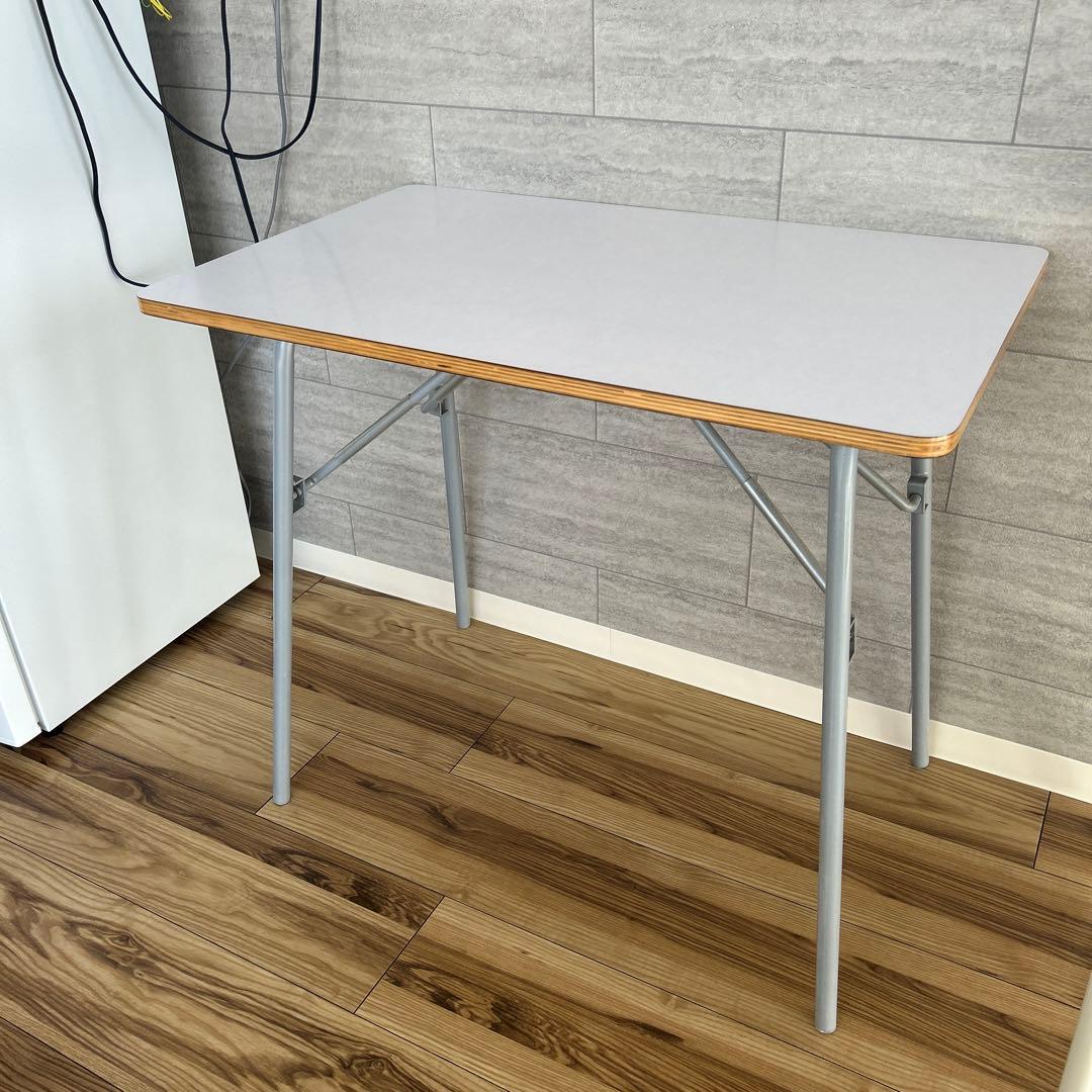 【廃盤】無印良品　机　メラミン天板　折りたたみ式