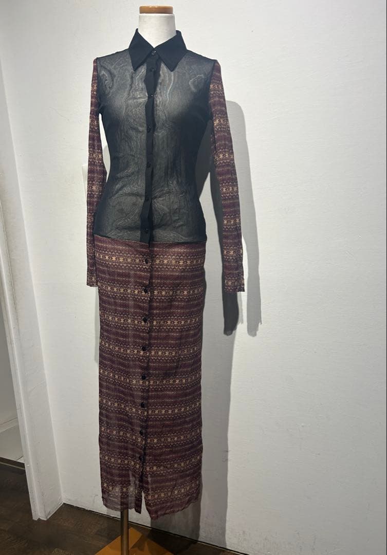 チ*ー様 jean paul gaultier ゴルチェ　パワーネットワンピース