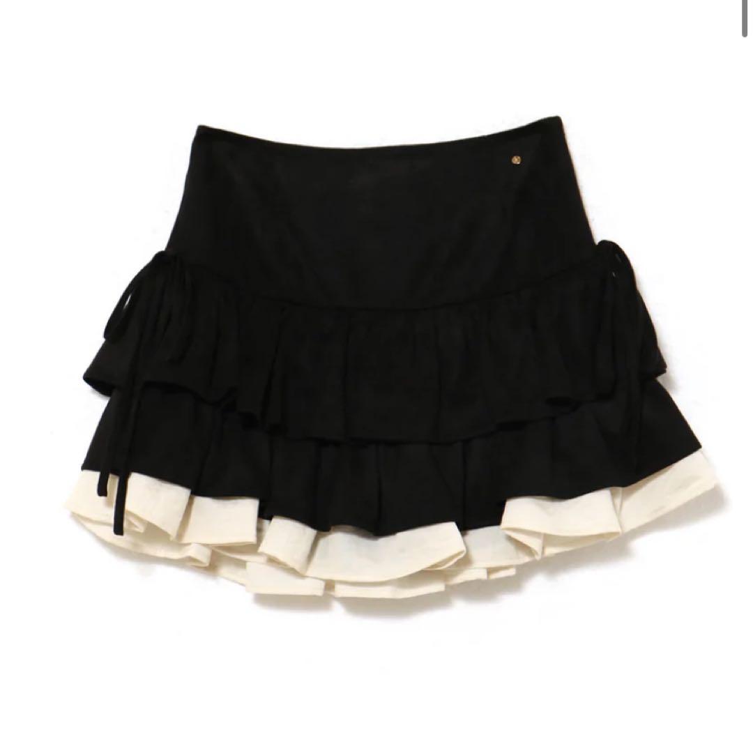 【Sサイズ】andmary Mel gather skirt black