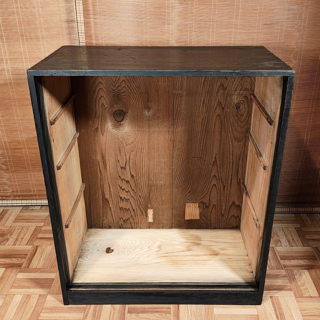 水屋　食器棚　引戸棚　昭和レトロ　木箱　古家具