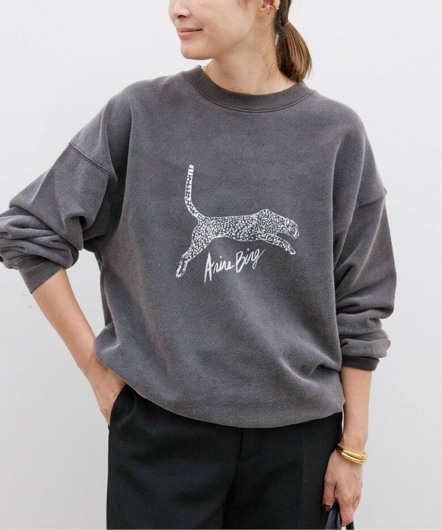 ANINE BING【24AW人気完売品】LEOPARD SWEAT スウェット