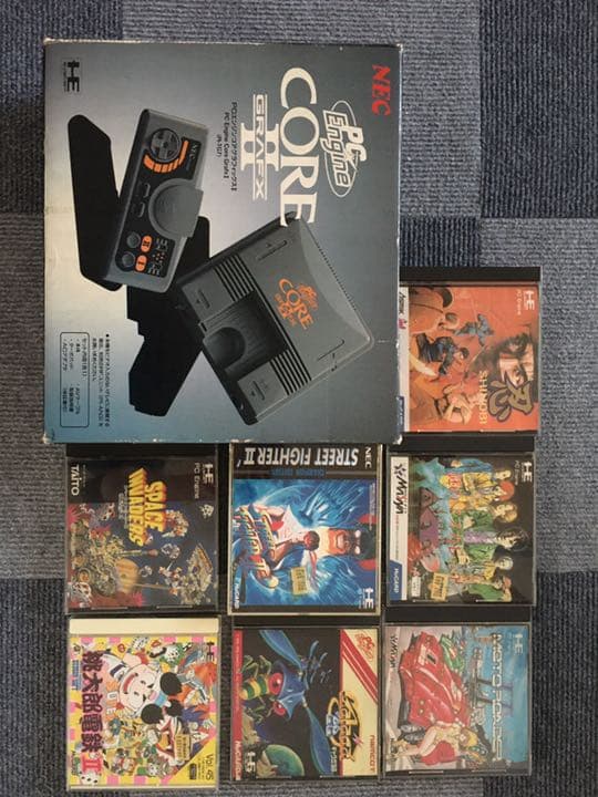 【美品】PCエンジンコアグラフィクスIIとソフト7本