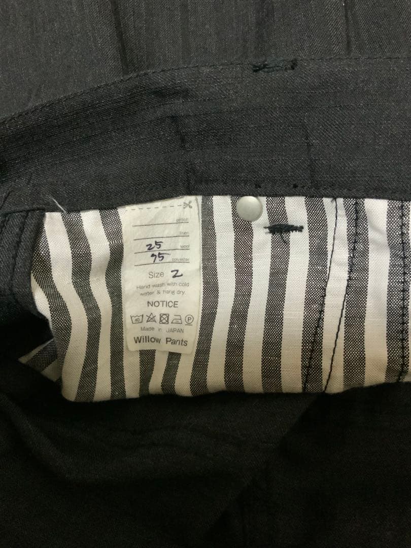 Willow Pants P-029 ブラックストライプ