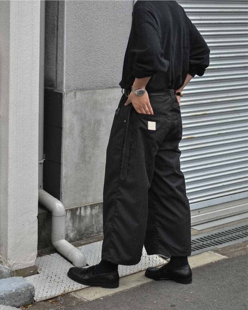 Willow Pants P-029 ブラックストライプ