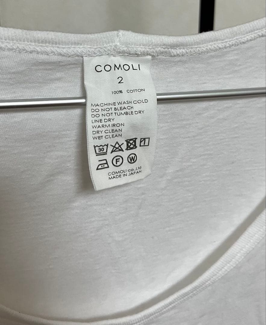 COMOLI コットン タンクトップ サイズ2 【美品】