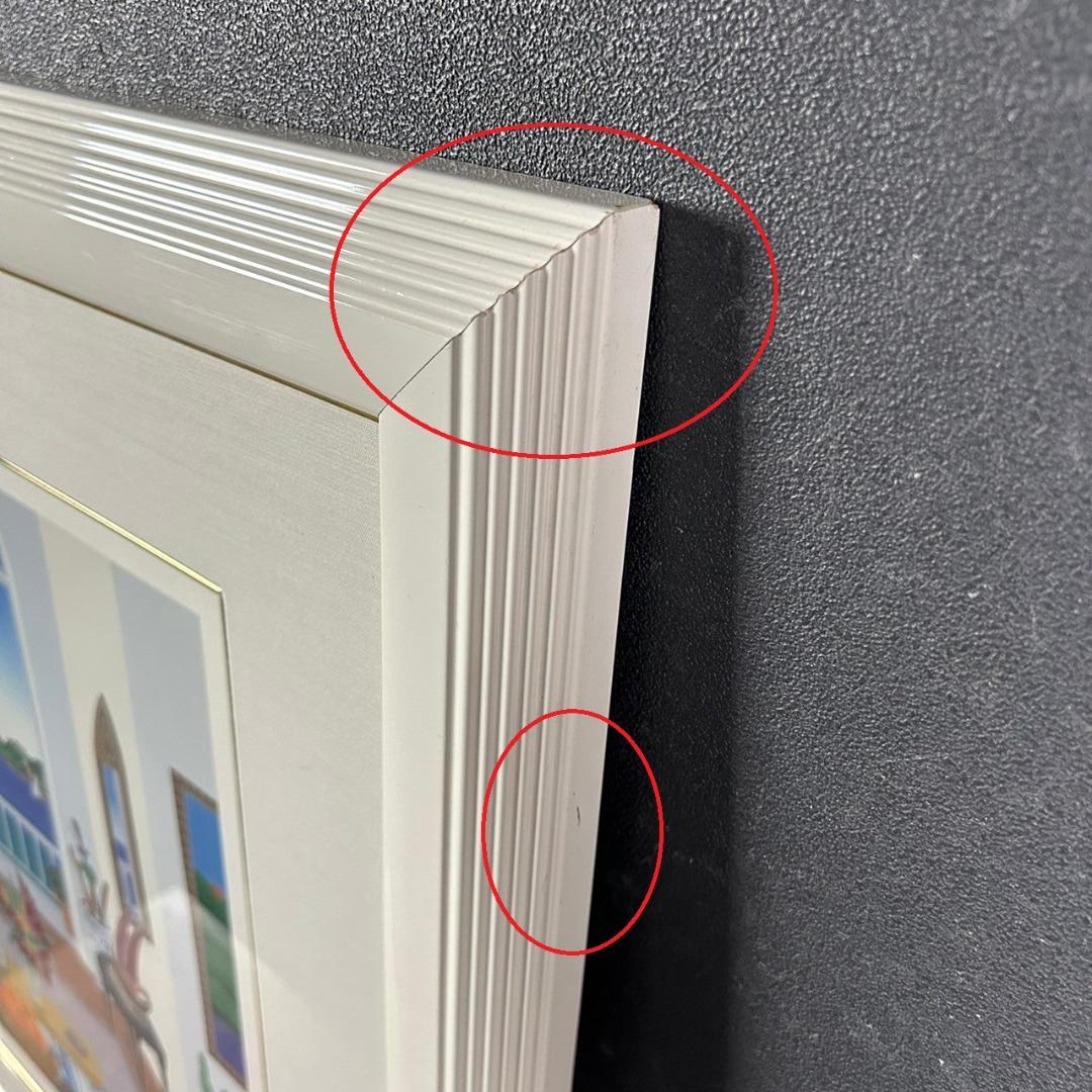 美品 トーマス・マックナイト「マダケット」シルクスクリーン 直筆サイン入 額縁