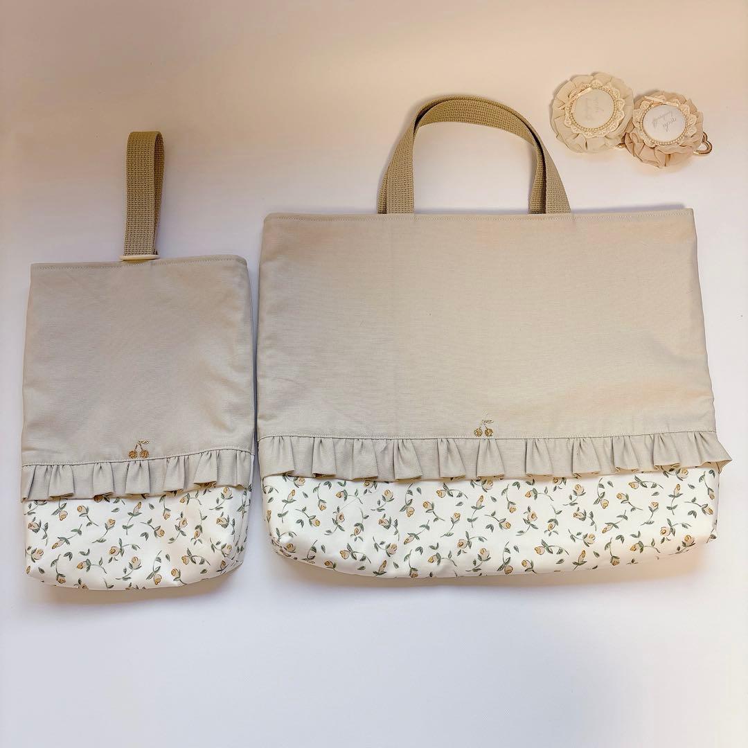 nyanchan23　レッスンバッグ　上履き袋　リバティプリント使用