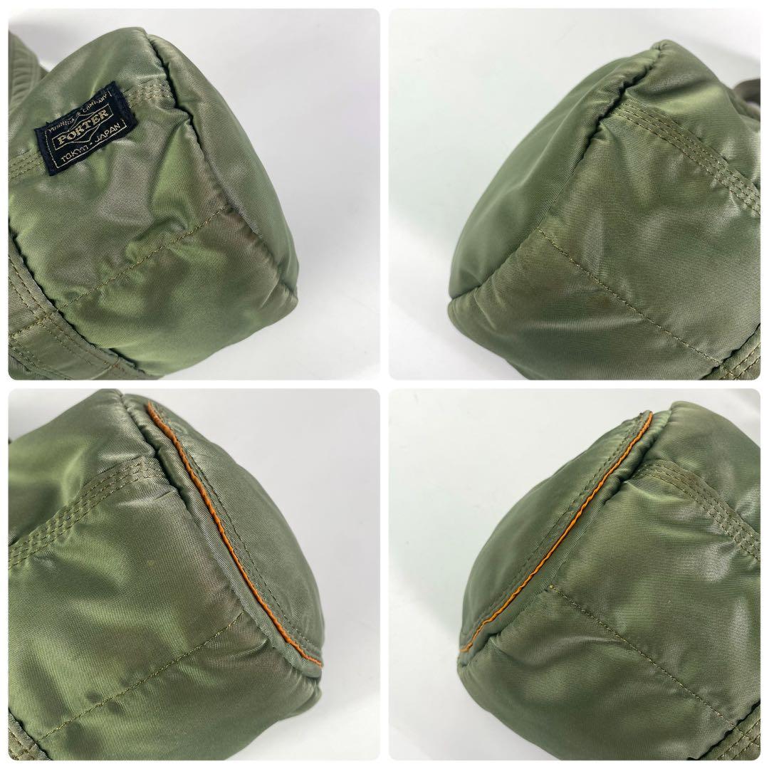 HOKUポーター タンカー　ミニボストン　ロールボストン　セージ　カーキ