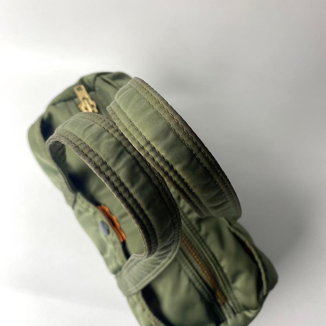 HOKUポーター タンカー　ミニボストン　ロールボストン　セージ　カーキ