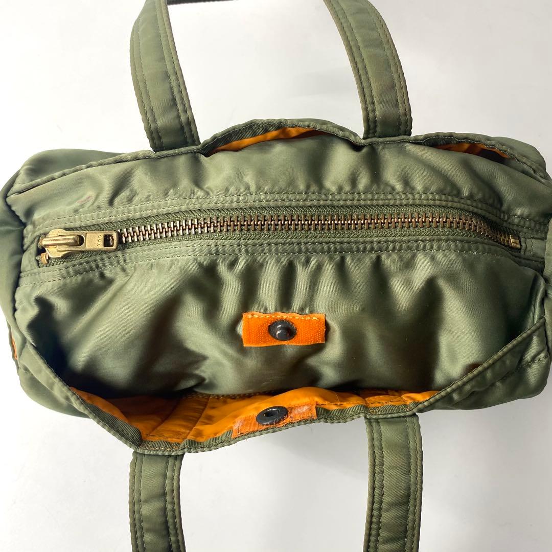 HOKUポーター タンカー　ミニボストン　ロールボストン　セージ　カーキ