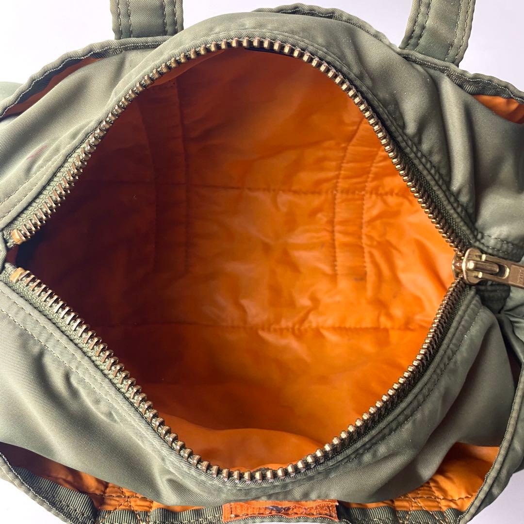 HOKUポーター タンカー　ミニボストン　ロールボストン　セージ　カーキ