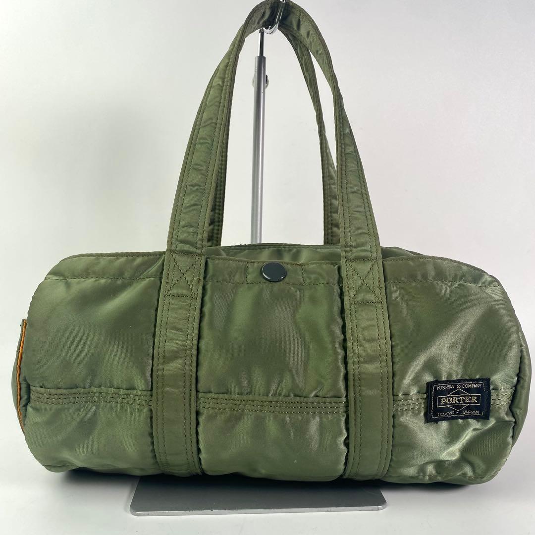 HOKUポーター タンカー　ミニボストン　ロールボストン　セージ　カーキ
