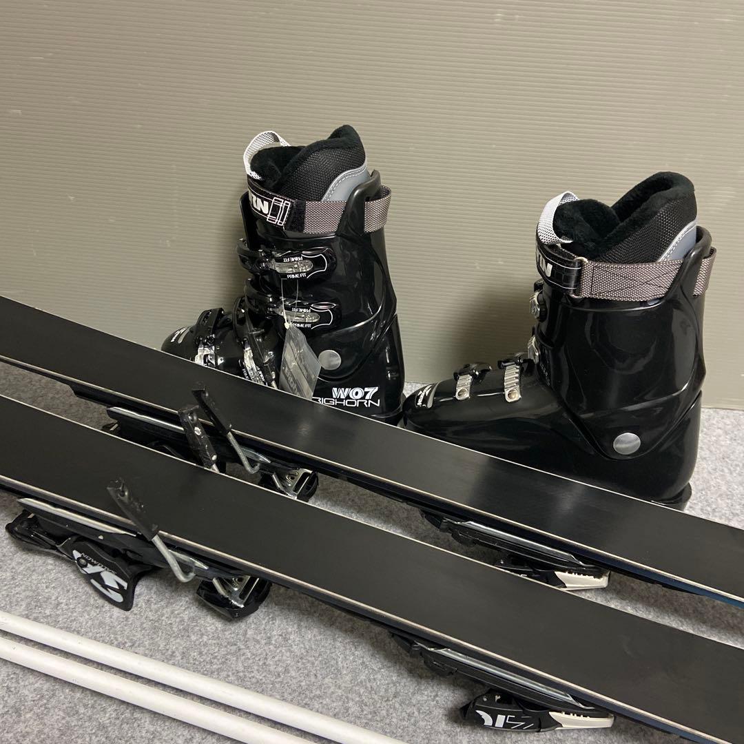 ★メンテ済 大人スキーセット 板SALOMON162cmブーツ26~26.5cm