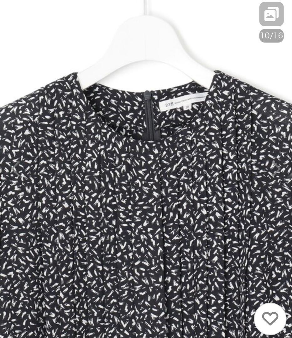 ✨極美品✨25ss【定価3.6万】23区 ペインティングプリントワンピース 40