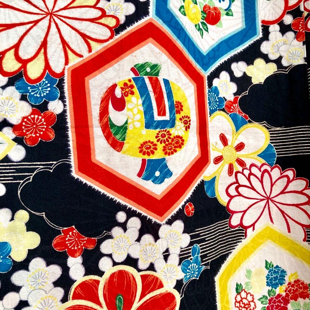 ★みのすけ★ジュニア 子供着物 大正ロマン アンティーク着物 NO330