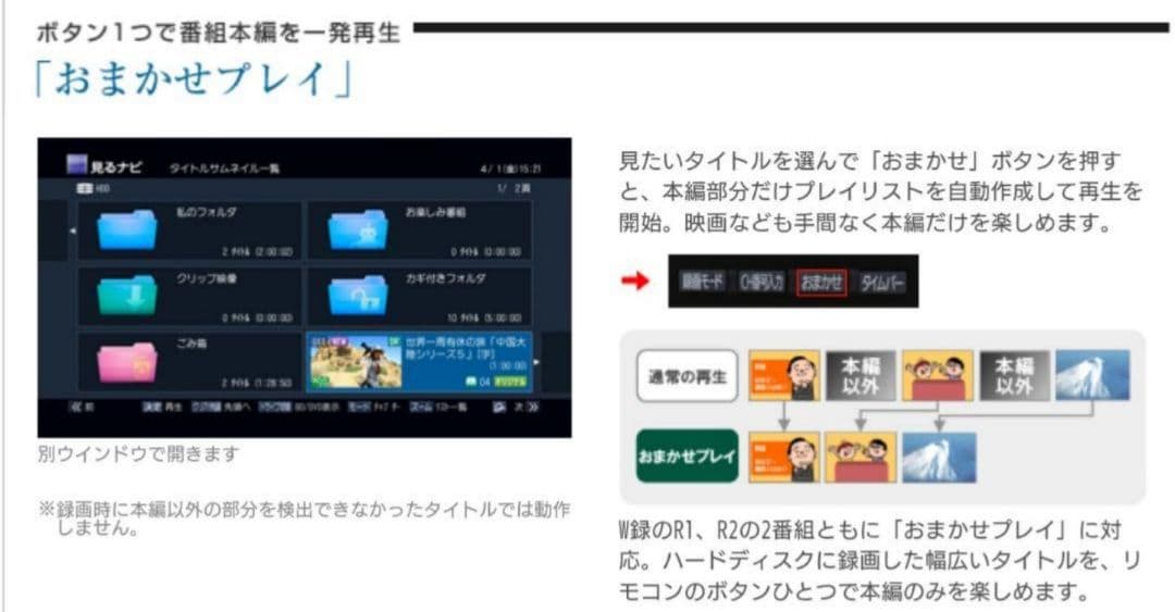 2TB/東芝/DBR-Z160/レグザ/外付HDD/CMスキップ/リモ付/動作品