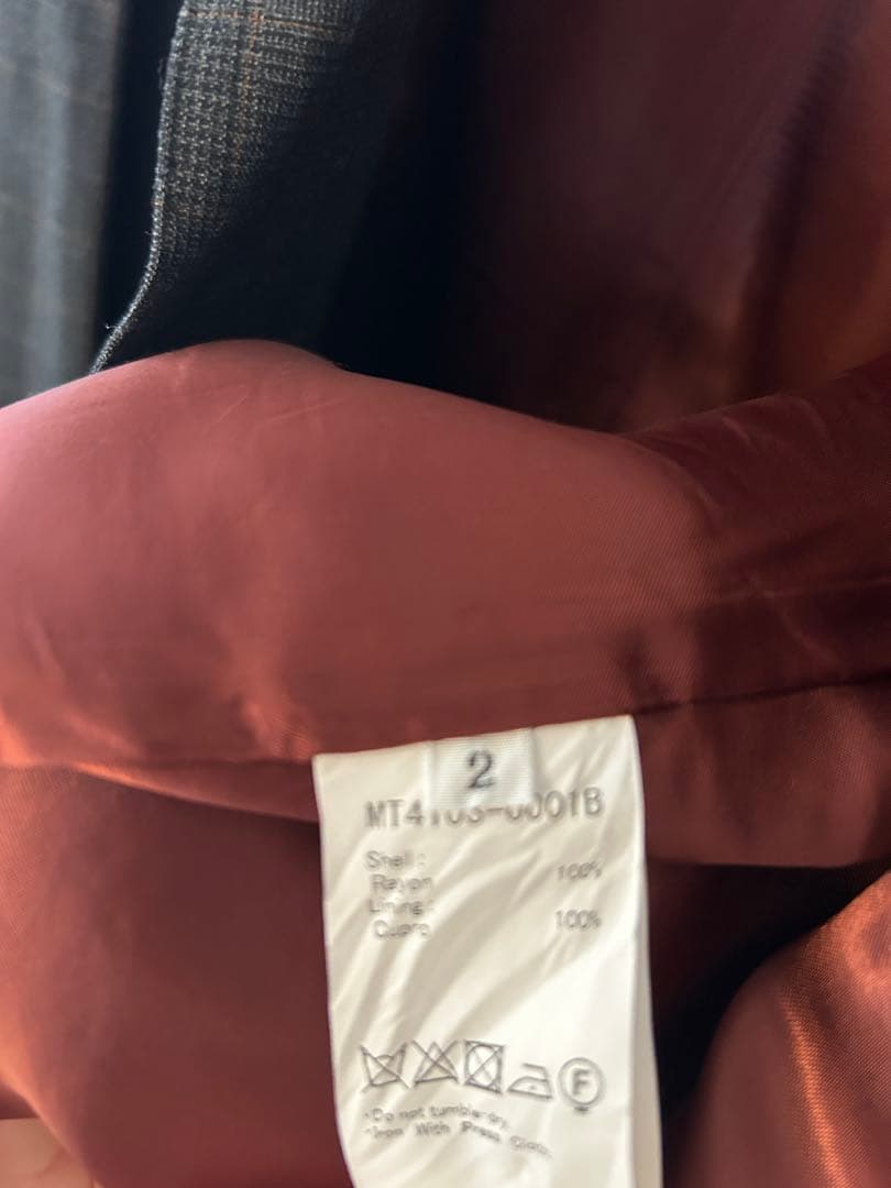 スーツ 24ss maatee&sons 2 RAYON GLENCHECK SUIT