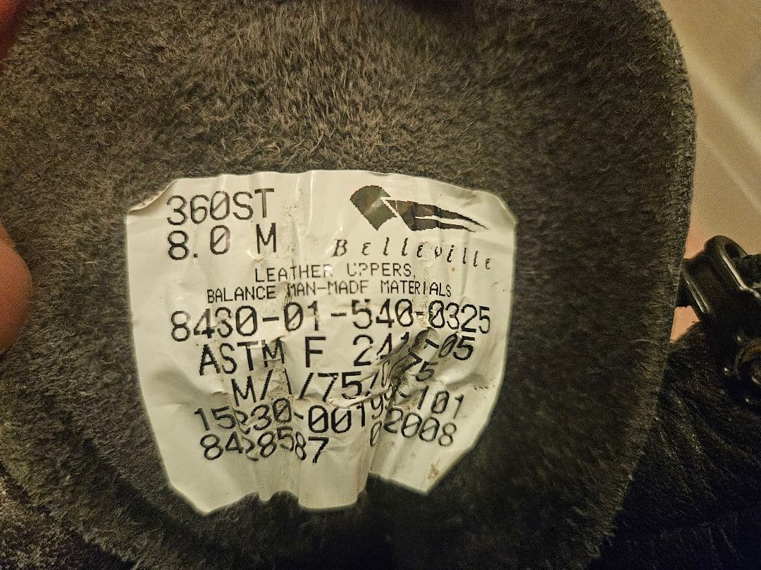 Belleville　米軍コンバットブーツ　US8.0　26cm