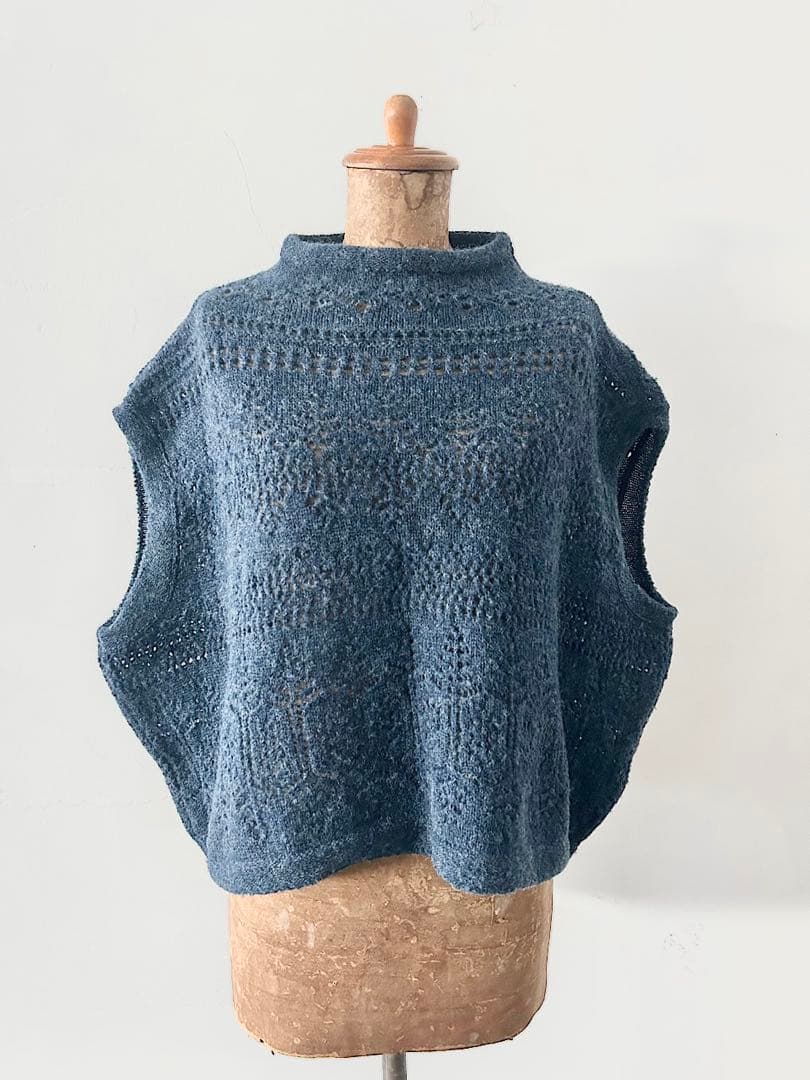 【美品】45R　シェットランドレースのショート馬ベスト