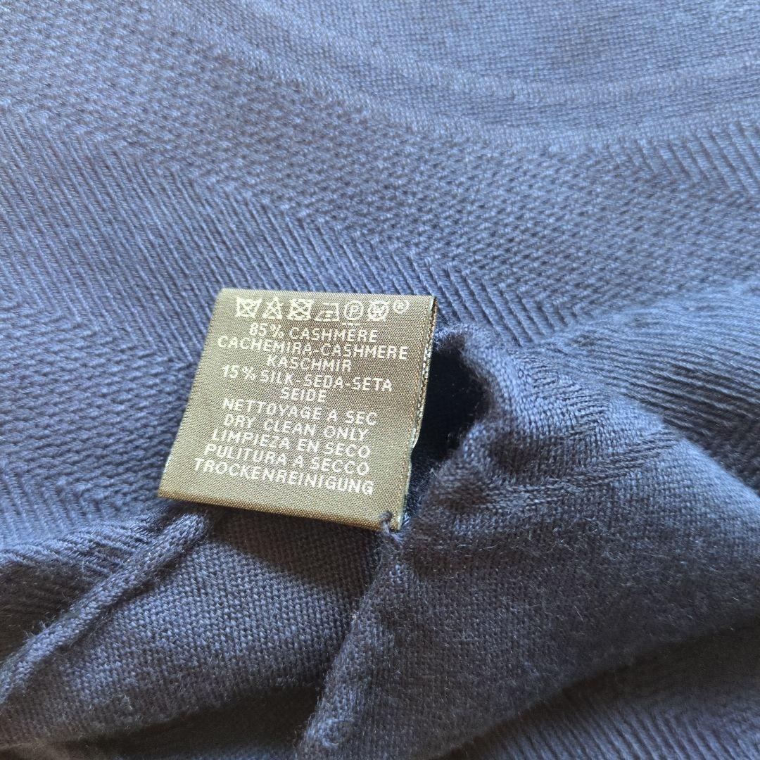 美品　HERMES エルメス ニューリブリス ストール　ブルー・ドゥ・シーヌ