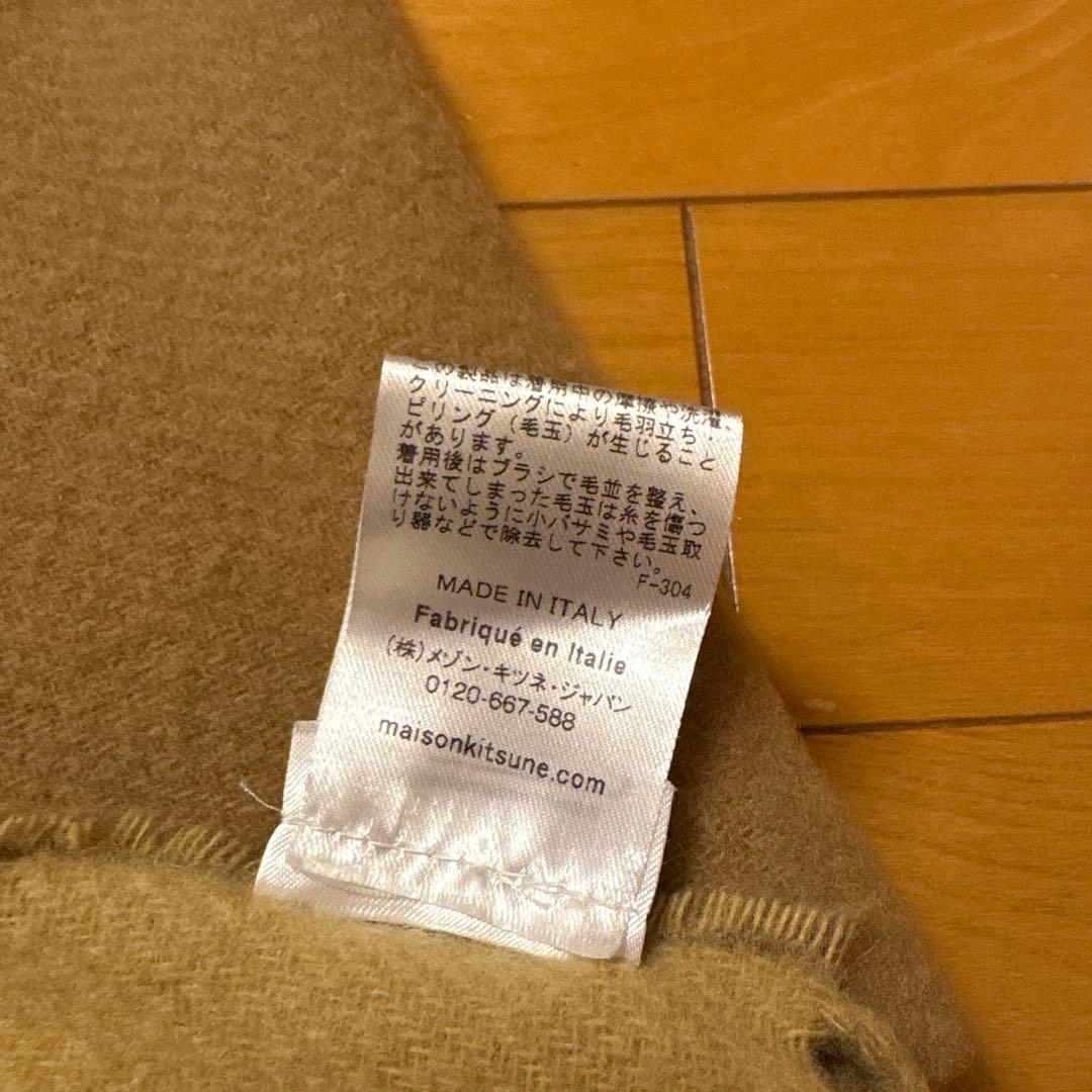 小物 BOLD FOX HEAD DOUBLE FACE SCARF