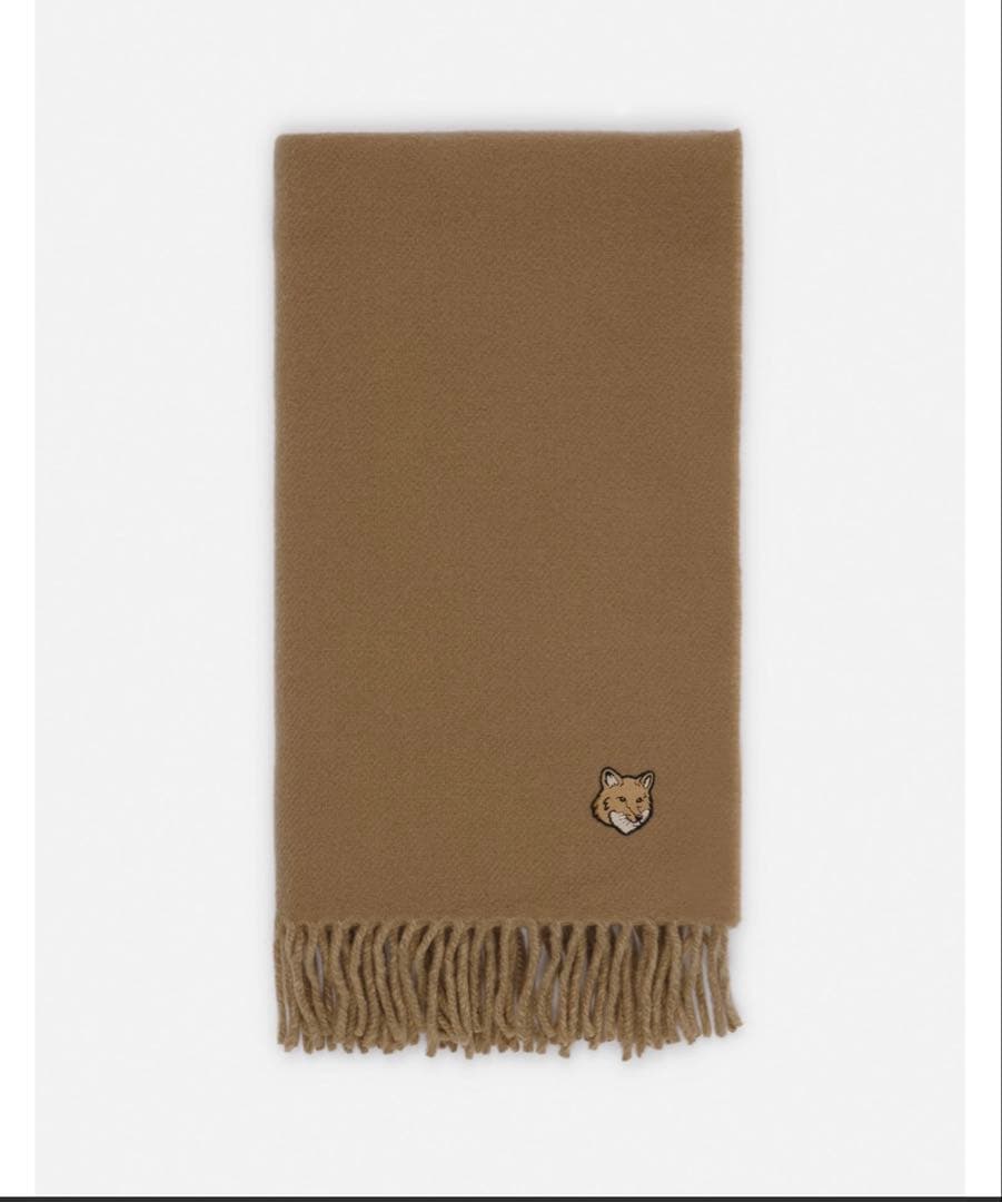 小物 BOLD FOX HEAD DOUBLE FACE SCARF