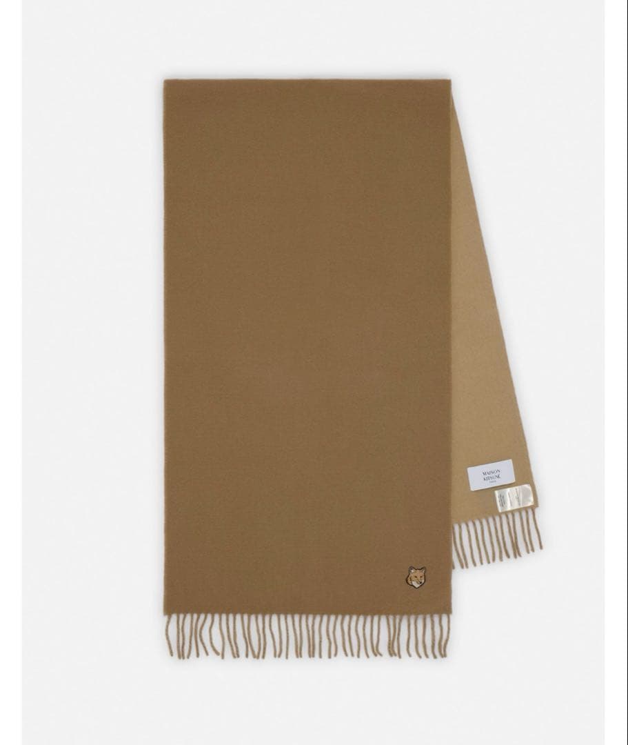 小物 BOLD FOX HEAD DOUBLE FACE SCARF