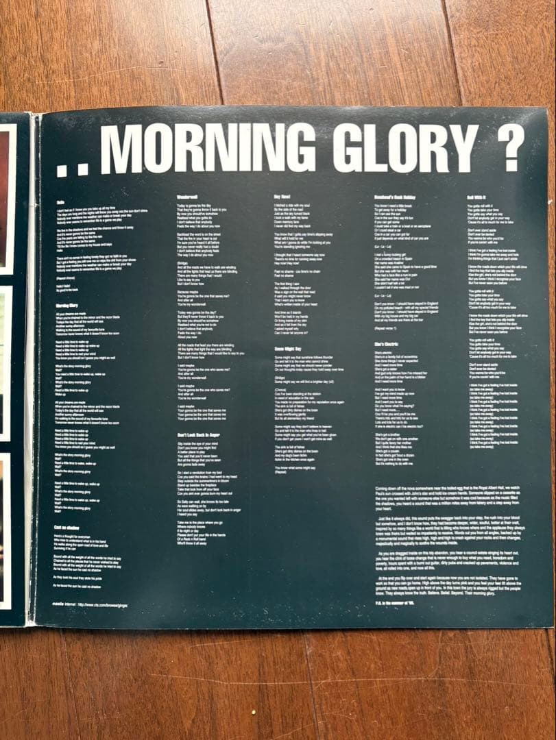 oasis オアシス LPレコード Morning Glory? UKオリジナル