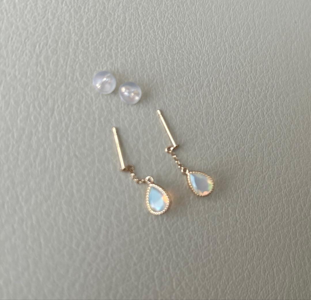 こ*る様 オパール ピアス K18YG 18K 18金ファッションジュエリーem