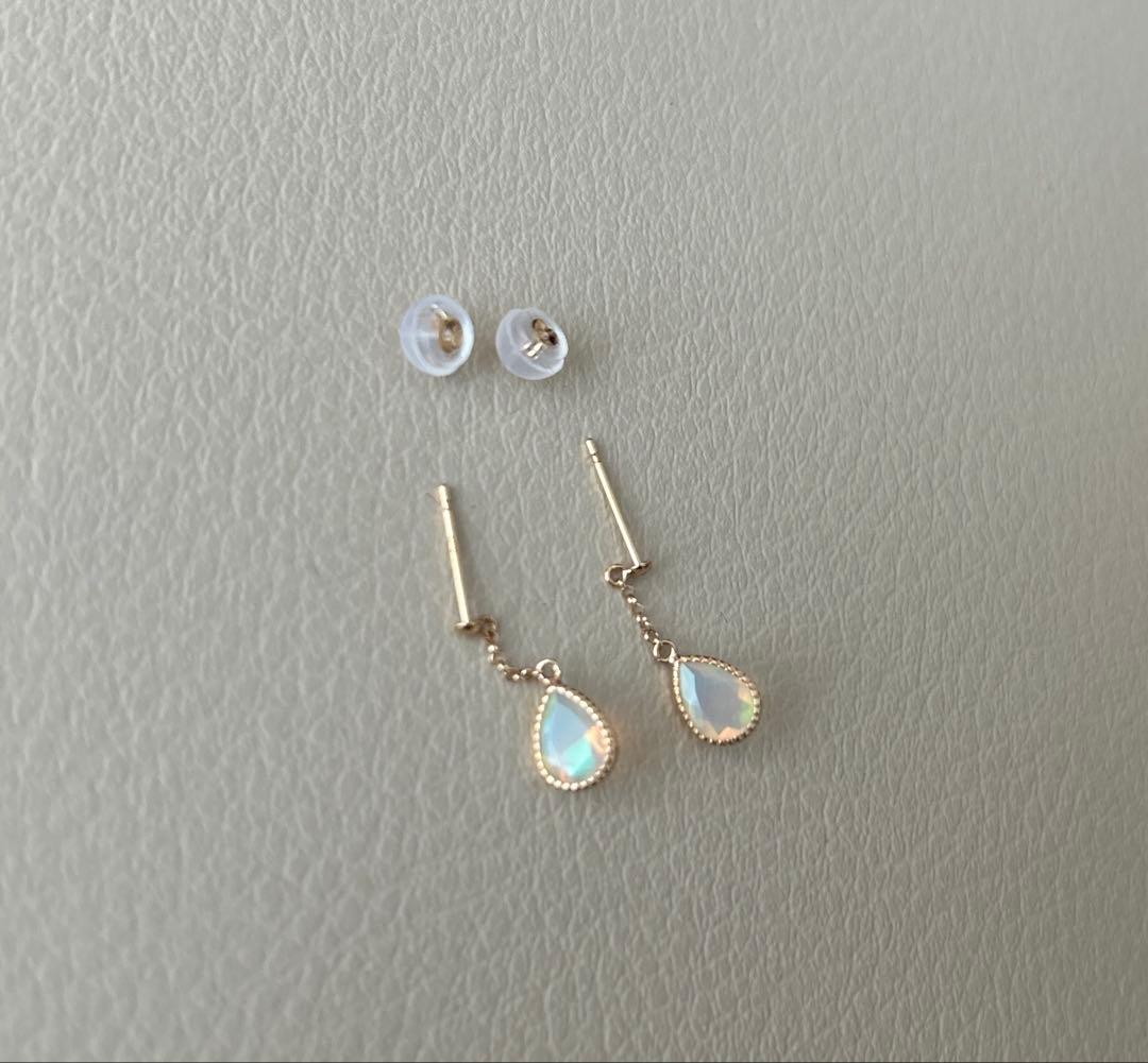 こ*る様 オパール ピアス K18YG 18K 18金ファッションジュエリーem