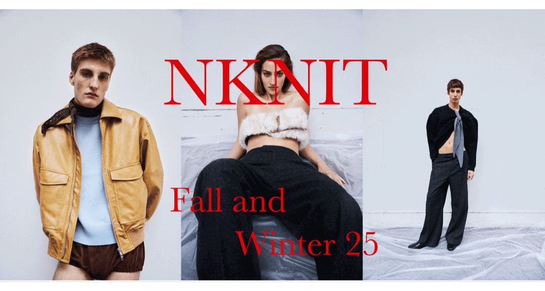 【新品】NKNIT pattern pullover sweat