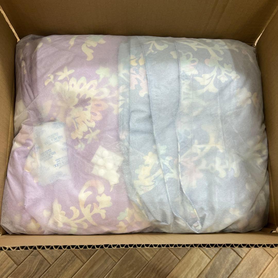 モリリン 洗えるダウンケット 2枚組シングルセット ピンク ブルー