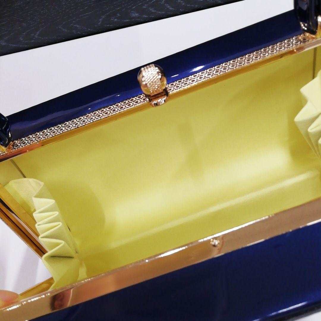 新品未使用　振袖　着物用草履バッグセット　フリーサイズ　青/シルバー　50