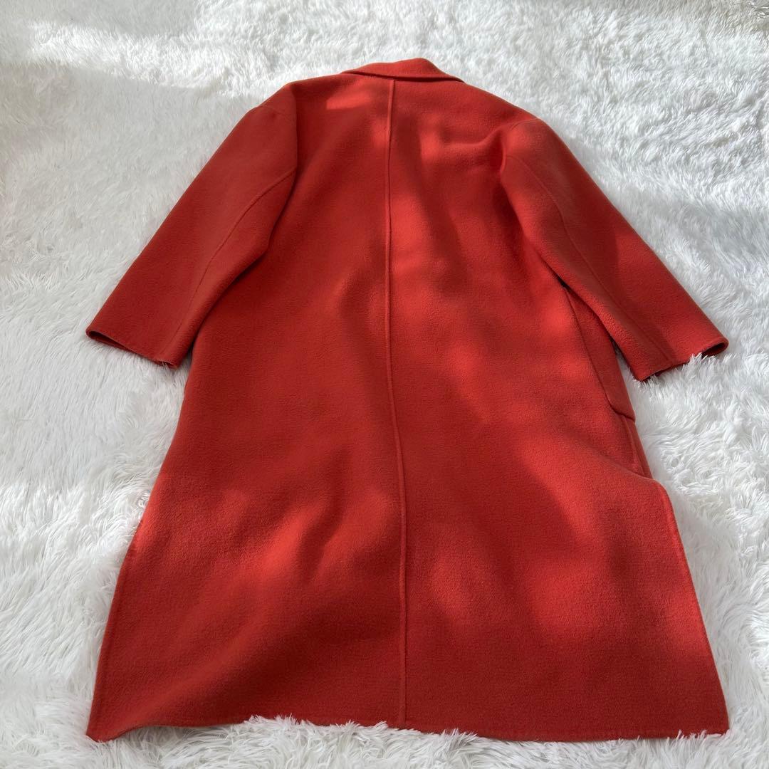 B&Y ユナイテッドアローズ　ウールリバーコート　オレンジ