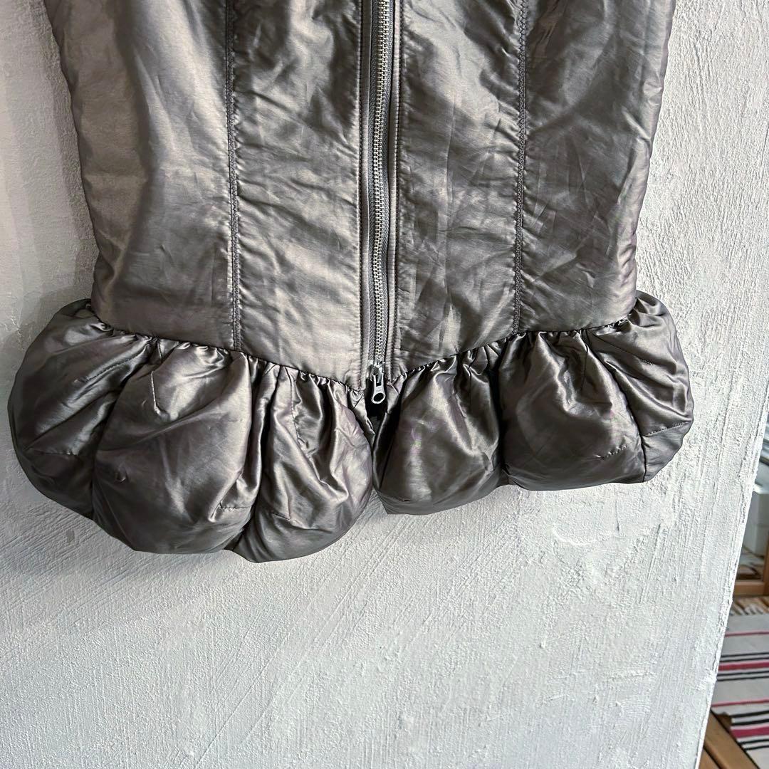 美品 MARITHE FRANCOIS GIRBAUD リボン付き 中綿 ベスト