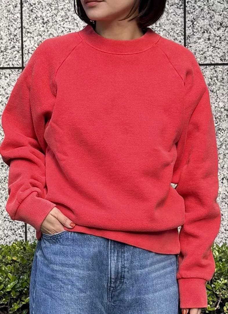 【シンゾーン】コモンスウェット美品　レッド　トレーナー