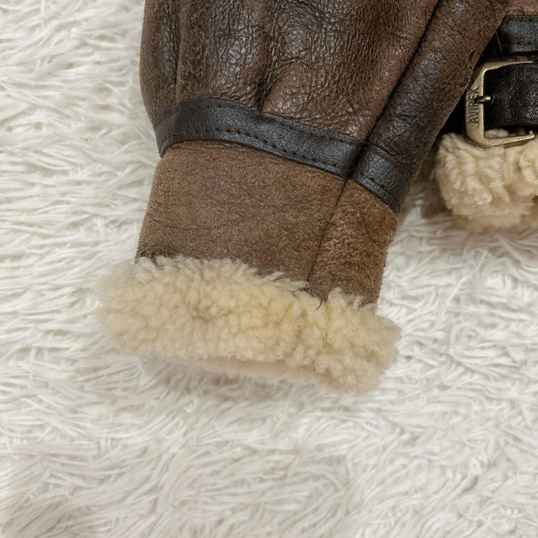 美品 USA製 AVIREX B-3 ムートン　フライトジャケット 短丈 38