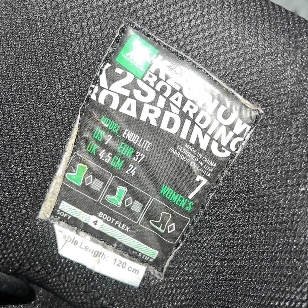 10回使用 24cm K2 ENDO LITE BOA スノーボードブーツ