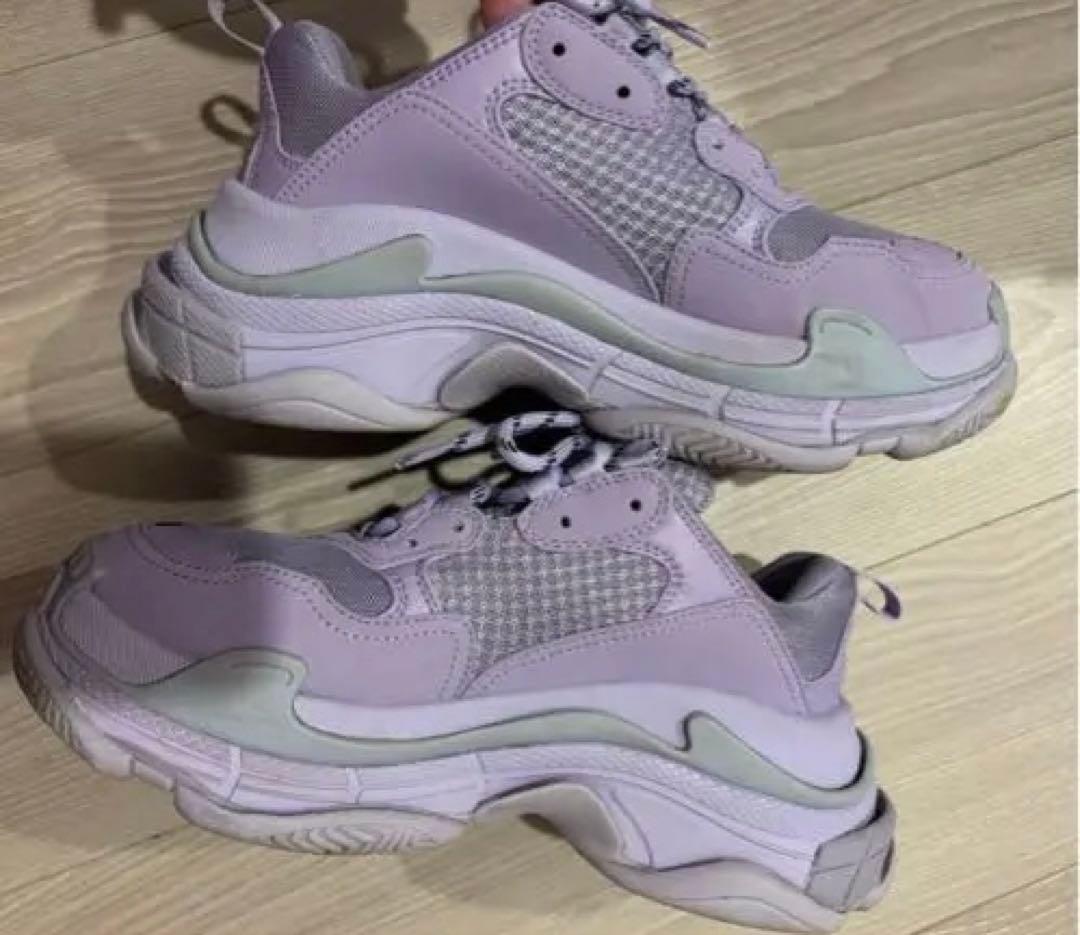 BALENCIAGA トリプルS ラベンダー　スニーカー 38