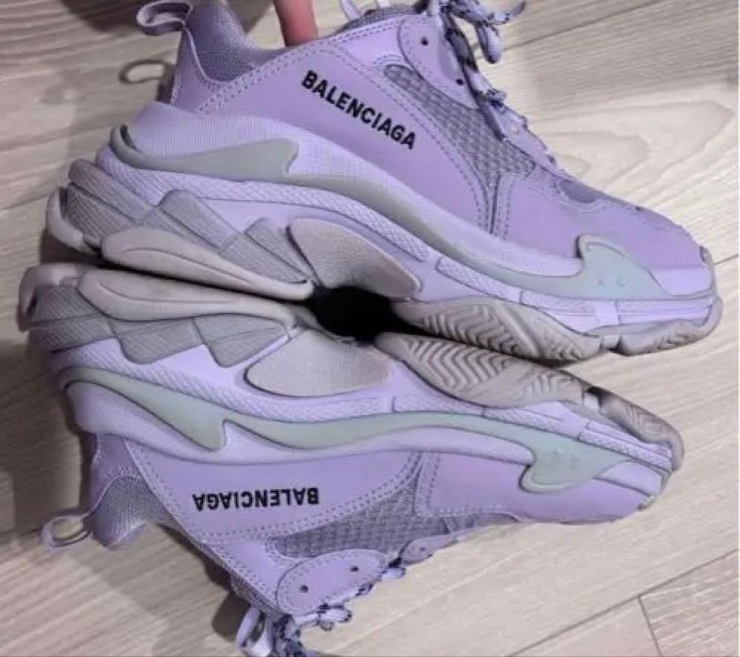 BALENCIAGA トリプルS ラベンダー　スニーカー 38