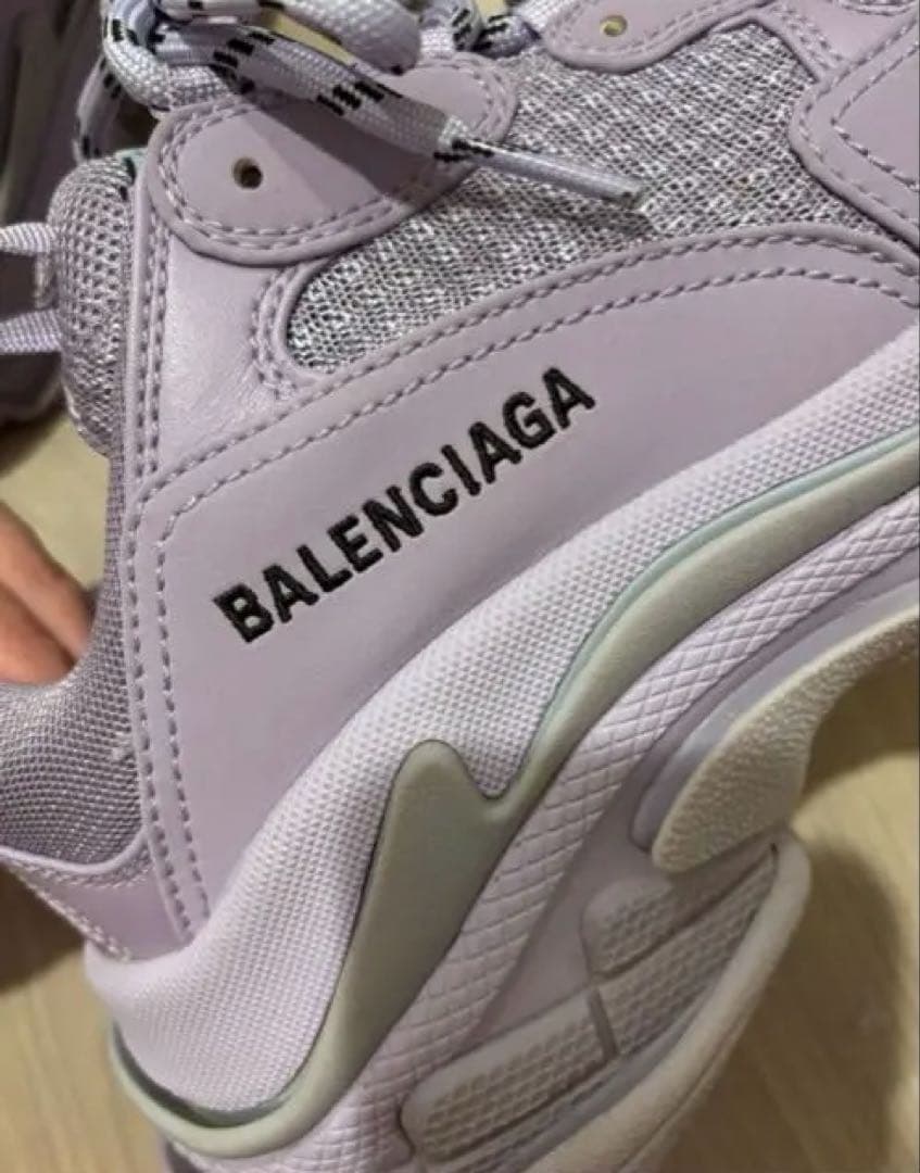 BALENCIAGA トリプルS ラベンダー　スニーカー 38