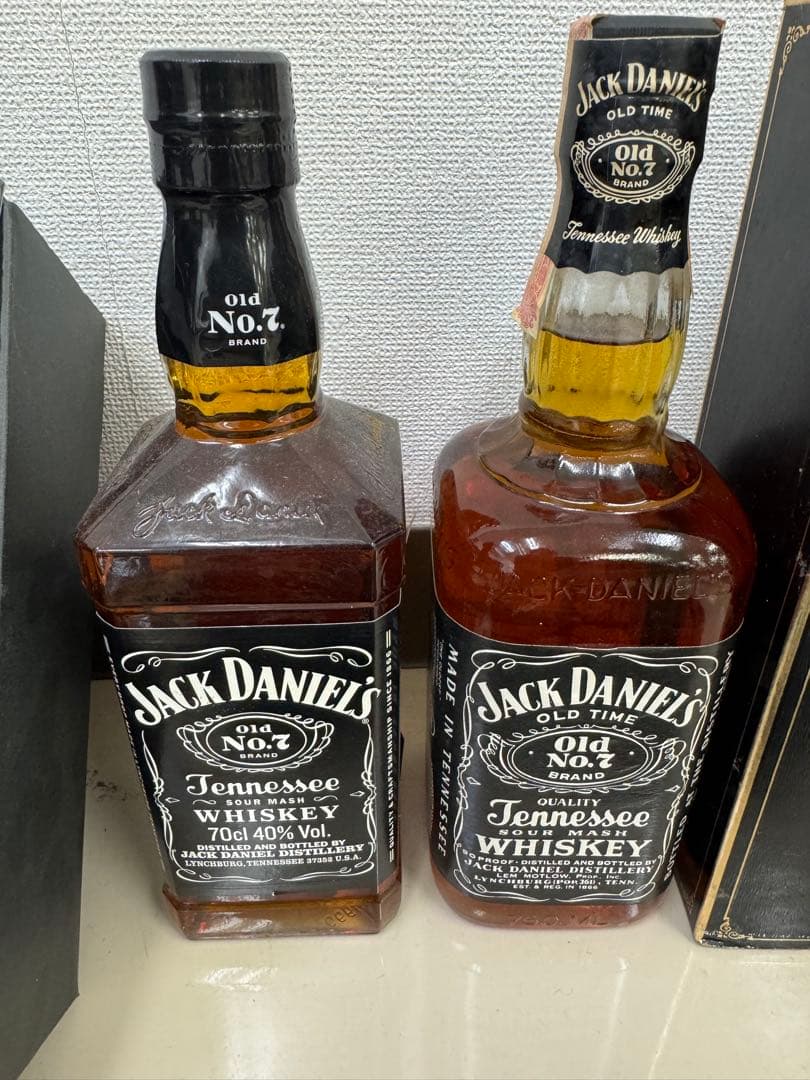 ジャックダニエルブラックラベル 　オールドNo.7 2本セット ノベルティ