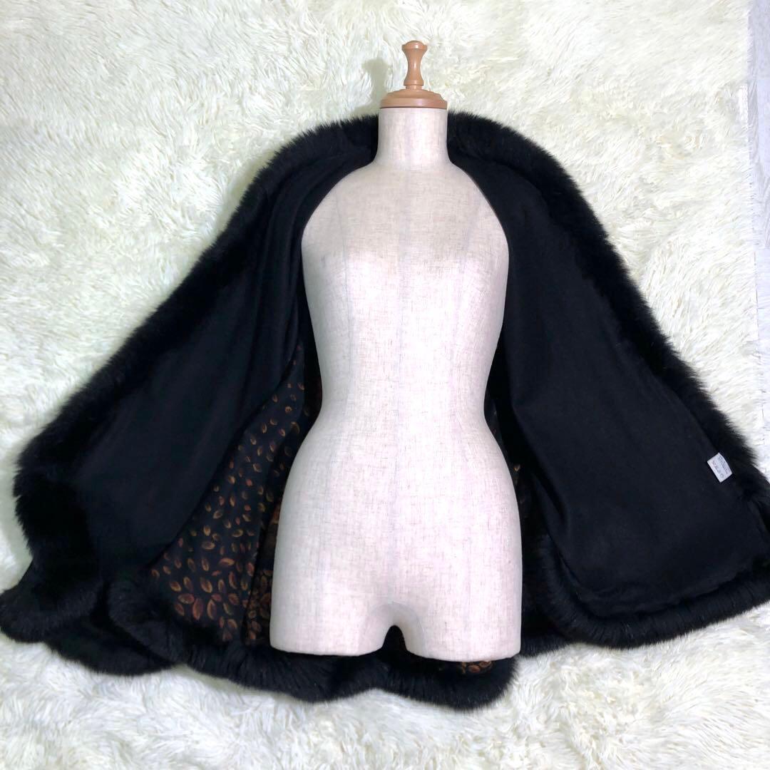 カシミヤ100 レオパード ポンチョ ケープコートY2K スタイル kanebo