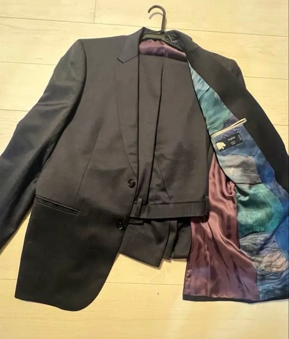 美品⭐︎ダークネイビー ビジネススーツ シングルブレスト　ポールスミス