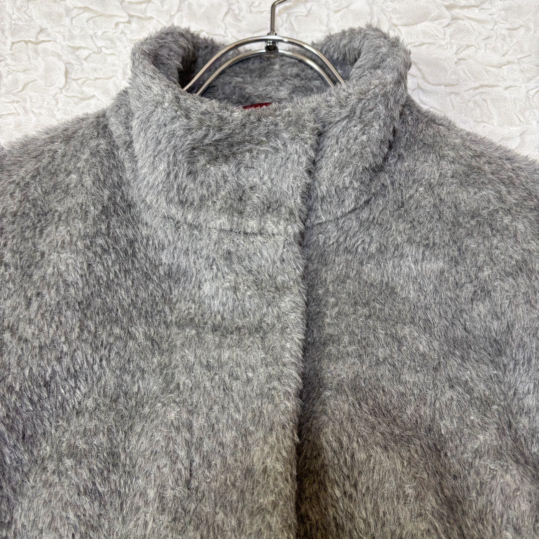 MaxMara STUDIO アルパカ混　スタンドカラー ロングコート 36