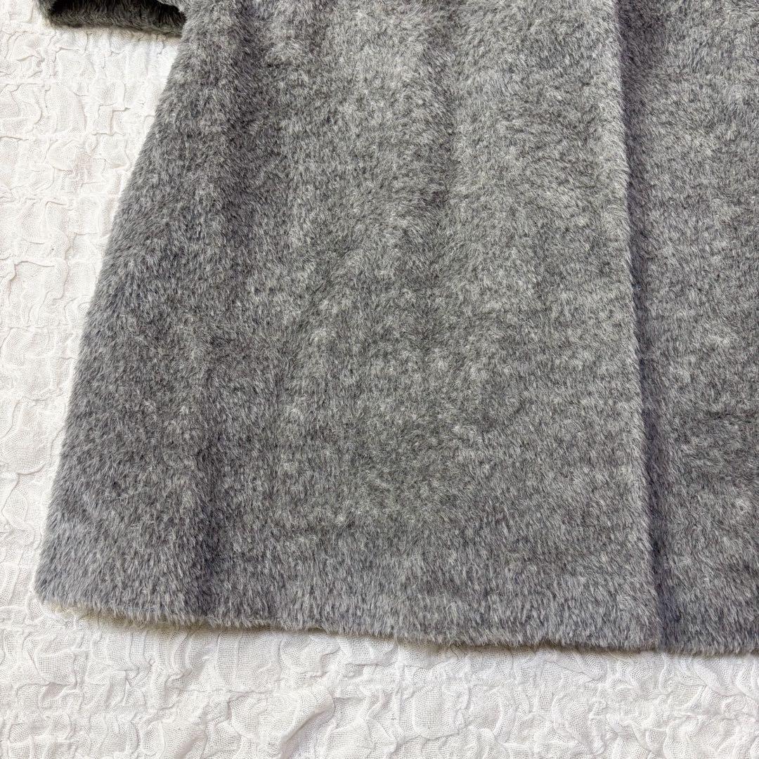 MaxMara STUDIO アルパカ混　スタンドカラー ロングコート 36