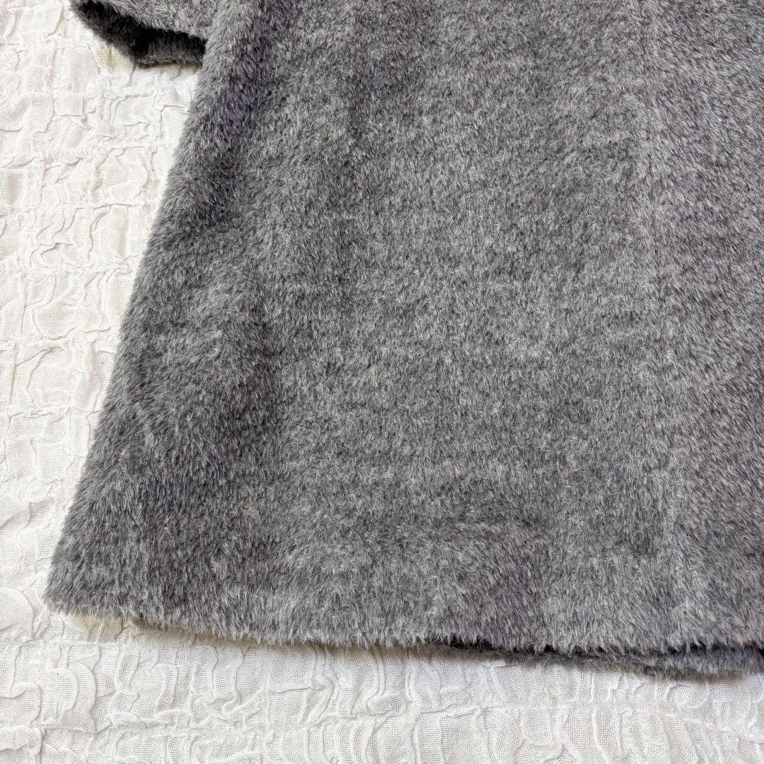 MaxMara STUDIO アルパカ混　スタンドカラー ロングコート 36