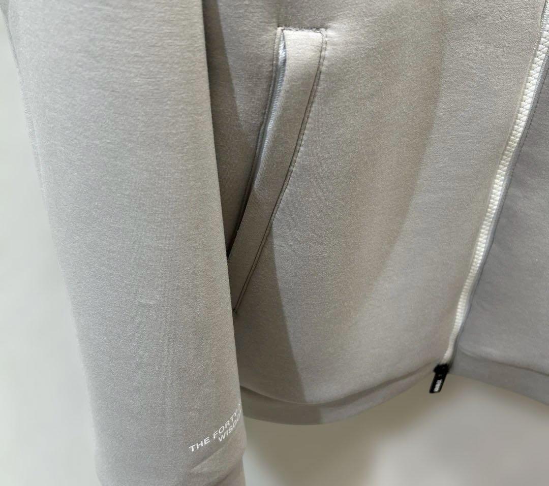新品❤️TFW49 グレー フルジップフーディ L