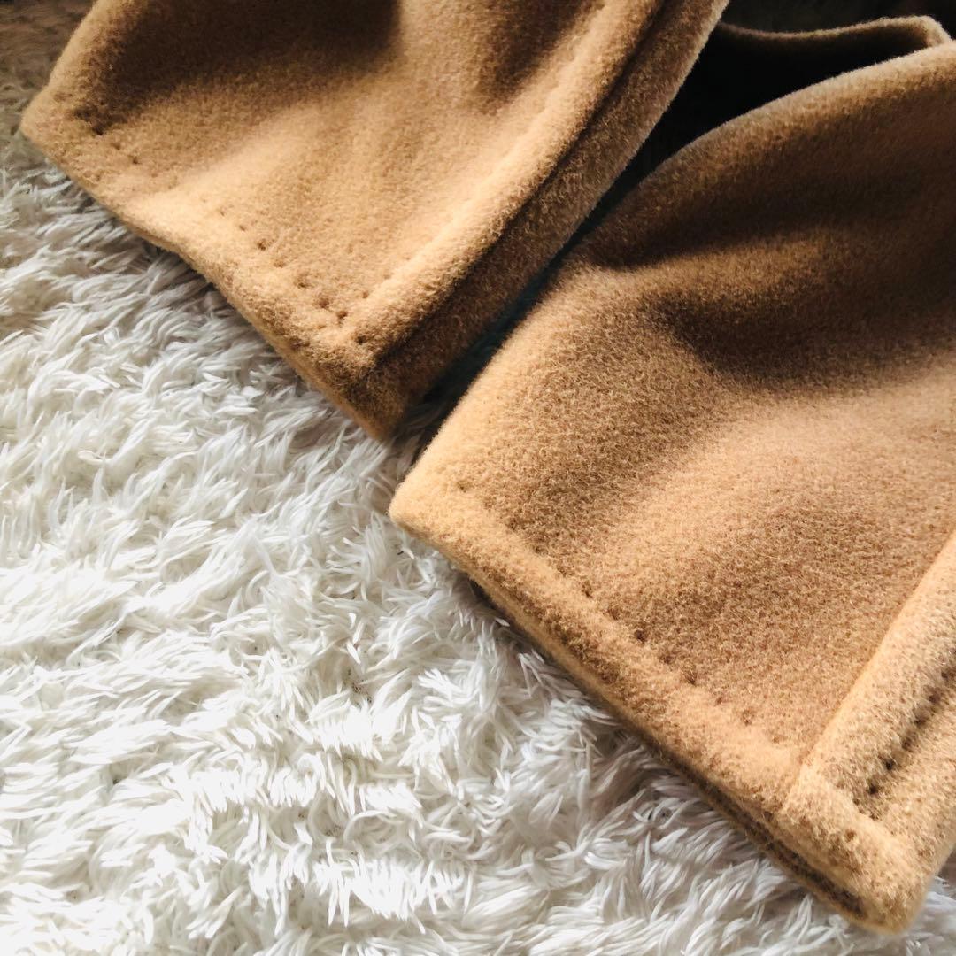 現行モデル✨極美品 マックスマーラ ベルテッドコート キャメル100% 34