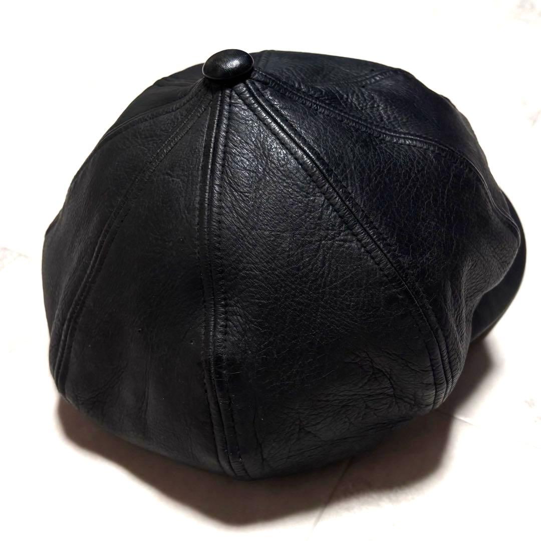 【超希少】ザリアルマッコイズ ディアスキンレザーキャスケット ブラック 鹿革